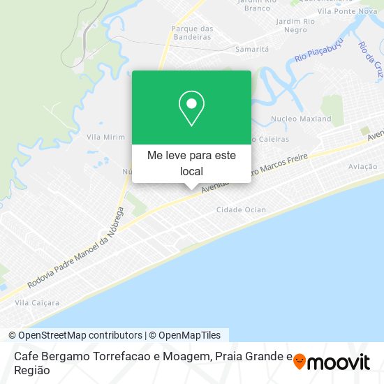 Cafe Bergamo Torrefacao e Moagem mapa