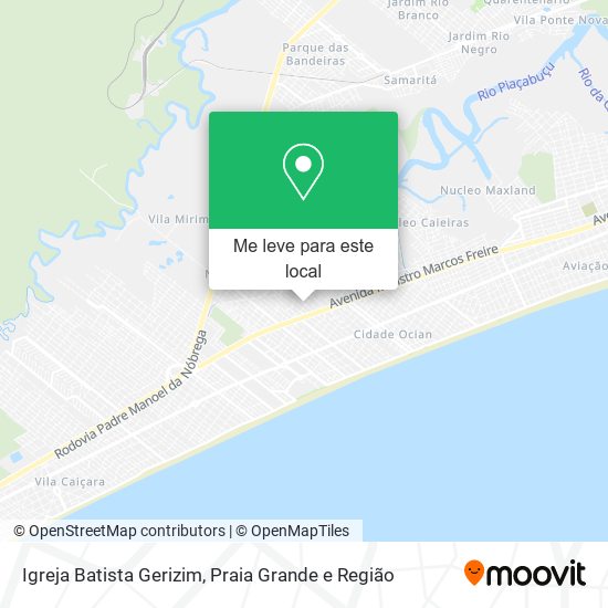 Igreja Batista Gerizim mapa