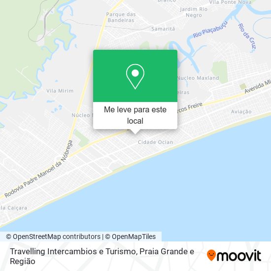 Travelling Intercambios e Turismo mapa