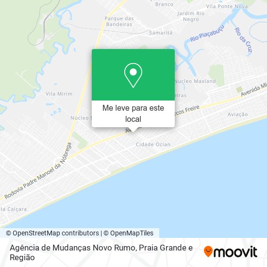 Agência de Mudanças Novo Rumo mapa