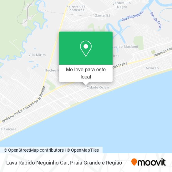 Lava Rapido Neguinho Car mapa