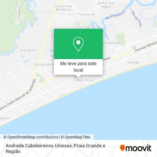 Andrade Cabeleireiros Unissex mapa