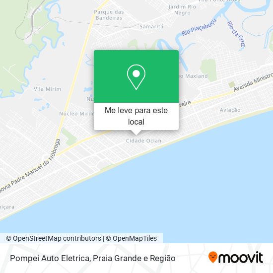 Pompei Auto Eletrica mapa