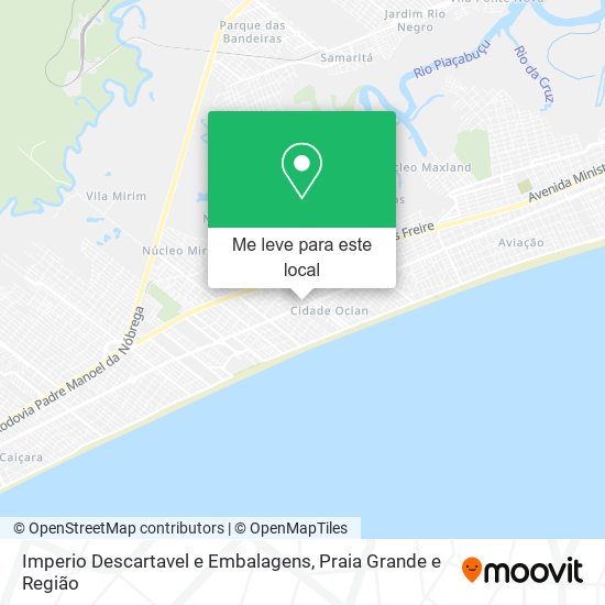 Imperio Descartavel e Embalagens mapa