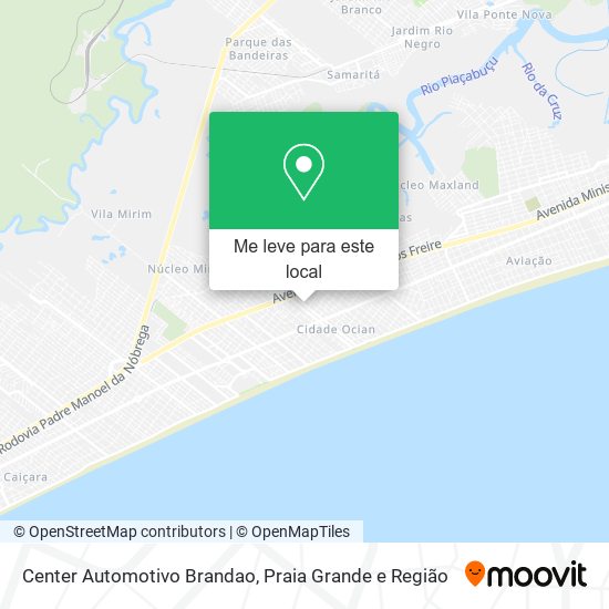 Center Automotivo Brandao mapa