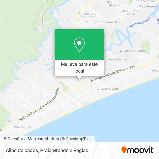 Aline Calcados mapa