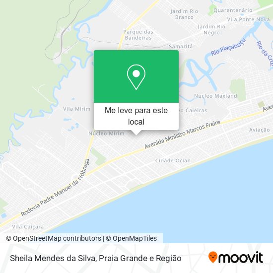 Sheila Mendes da Silva mapa