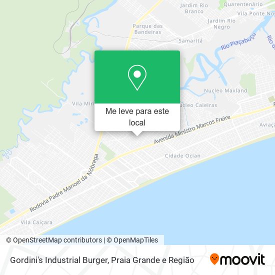 Gordini's Industrial Burger mapa