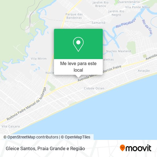 Gleice Santos mapa