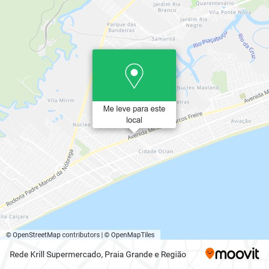 Rede Krill Supermercado mapa