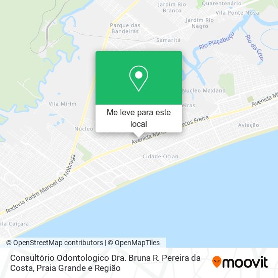 Consultório Odontologico Dra. Bruna R. Pereira da Costa mapa