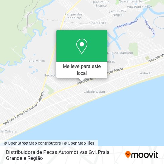 Distribuidora de Pecas Automotivas Gvl mapa