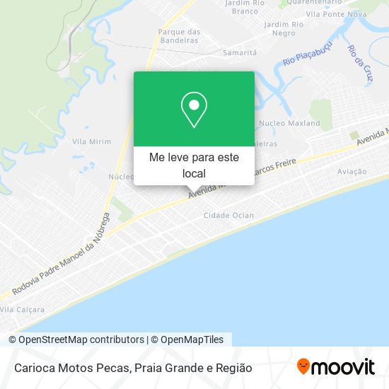 Carioca Motos Pecas mapa