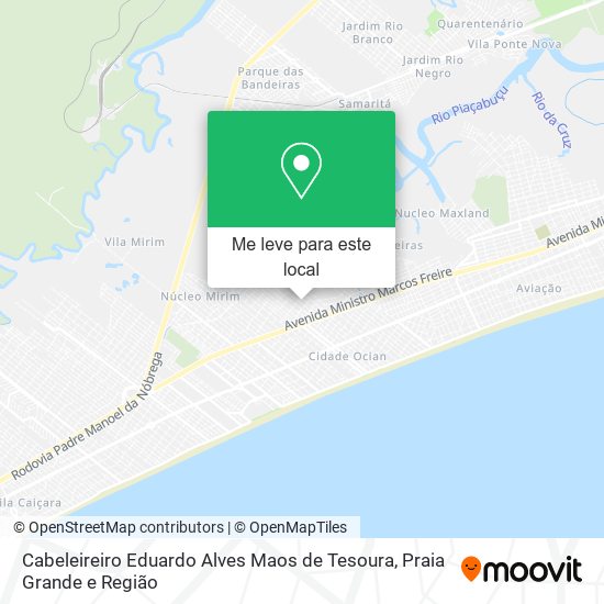 Cabeleireiro Eduardo Alves Maos de Tesoura mapa