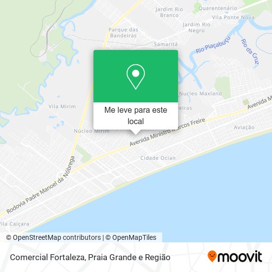 Comercial Fortaleza mapa