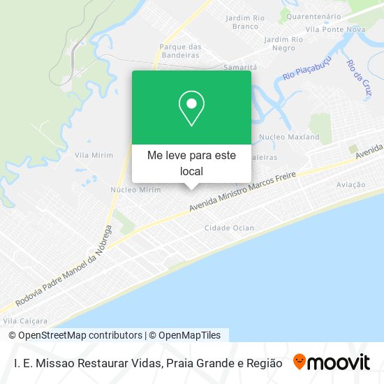 I. E. Missao Restaurar Vidas mapa