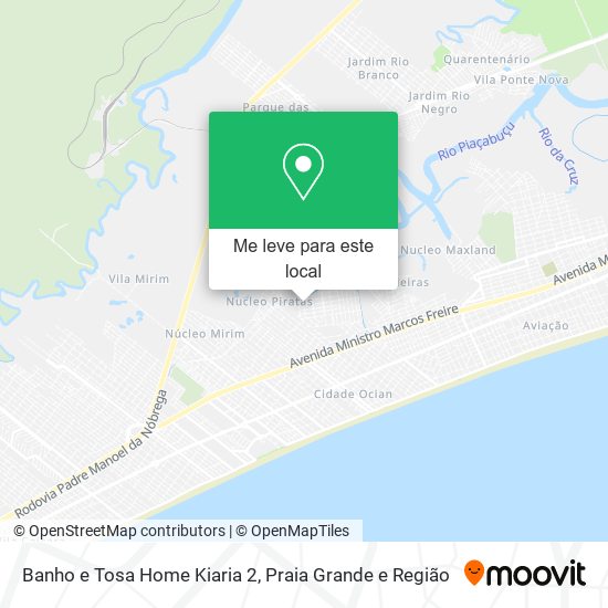 Banho e Tosa Home Kiaria 2 mapa