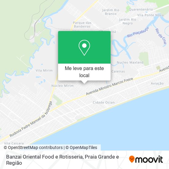 Banzai Oriental Food e Rotisseria mapa