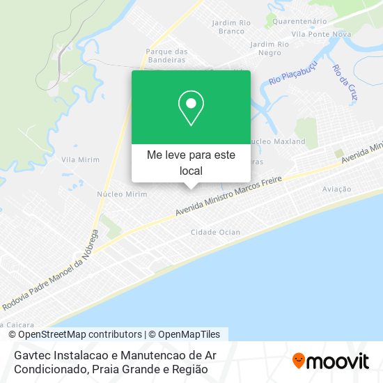 Gavtec Instalacao e Manutencao de Ar Condicionado mapa