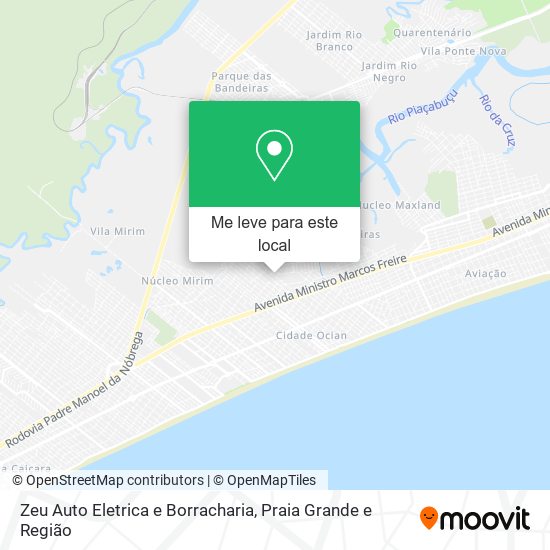 Zeu Auto Eletrica e Borracharia mapa