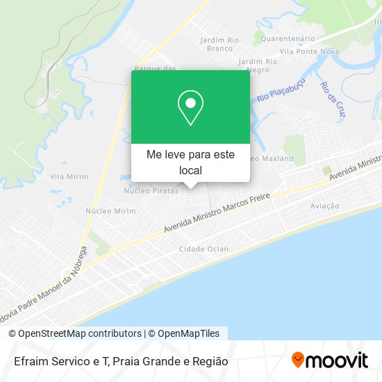 Efraim Servico e T mapa