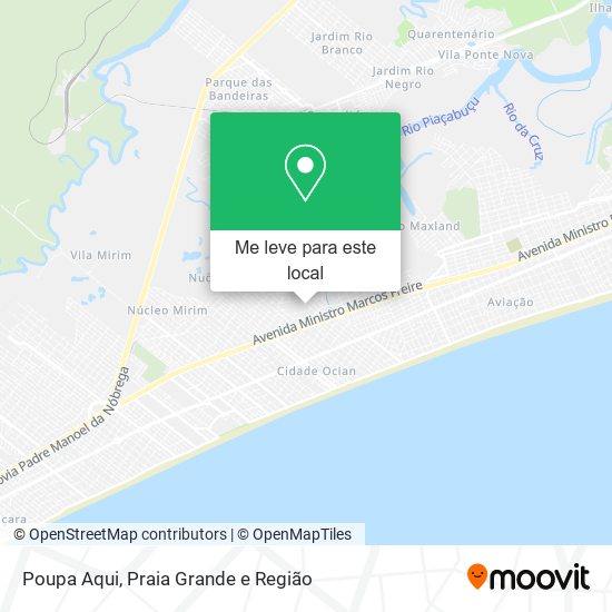 Poupa Aqui mapa