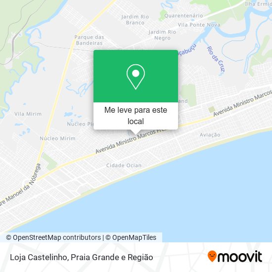 Loja Castelinho mapa