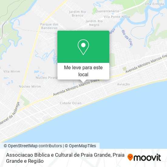Associacao Biblica e Cultural de Praia Grande mapa