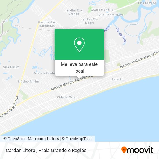 Cardan Litoral mapa