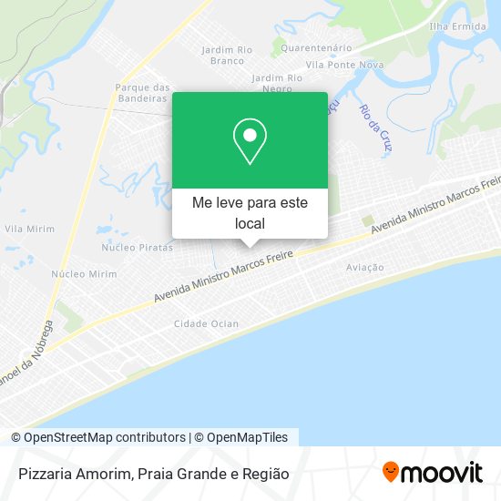 Pizzaria Amorim mapa