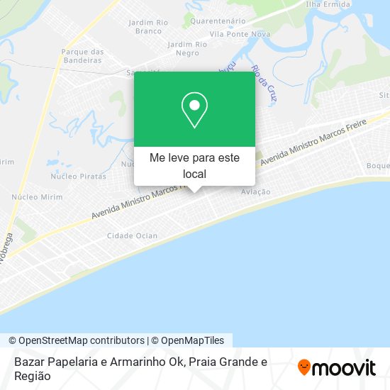 Bazar Papelaria e Armarinho Ok mapa