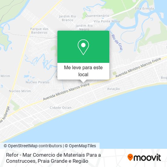 Refor - Mar Comercio de Materiais Para a Construcoes mapa