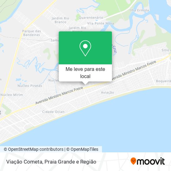 Viação Cometa mapa