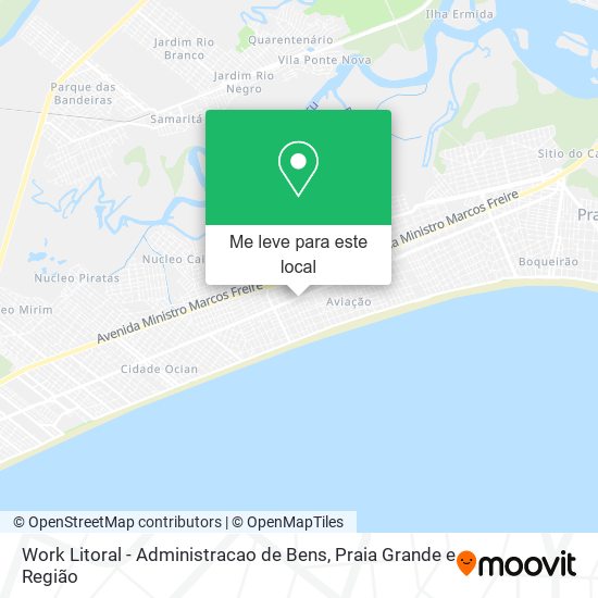 Work Litoral - Administracao de Bens mapa