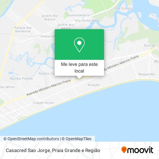 Casacred Sao Jorge mapa