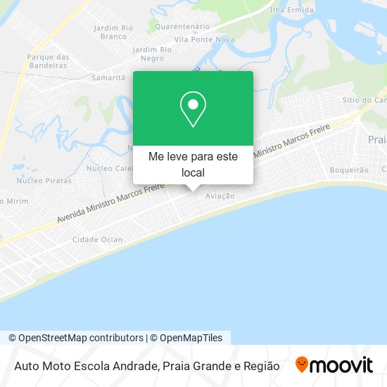 Auto Moto Escola Andrade mapa
