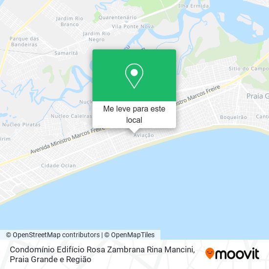 Condomínio Edifício Rosa Zambrana Rina Mancini mapa