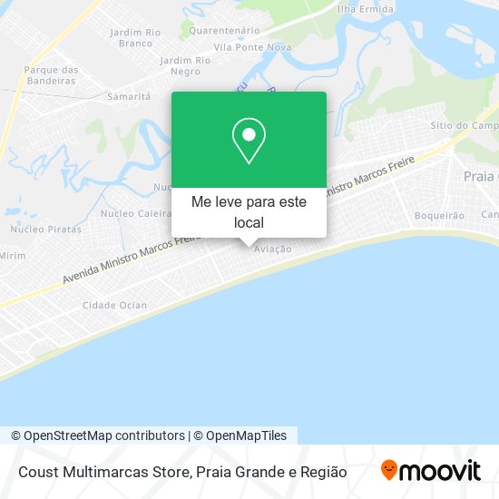 Coust Multimarcas Store mapa