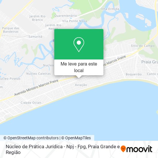 Núcleo de Prática Jurídica - Npj - Fpg mapa