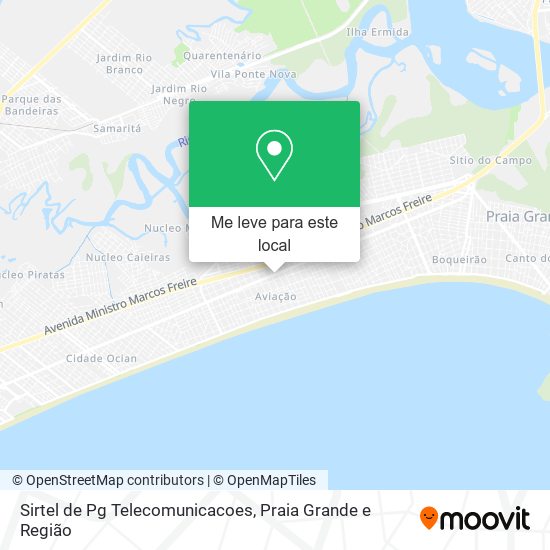 Sirtel de Pg Telecomunicacoes mapa