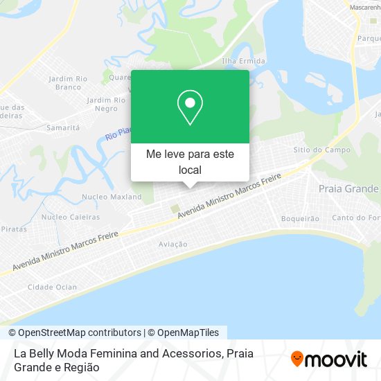 La Belly Moda Feminina and Acessorios mapa