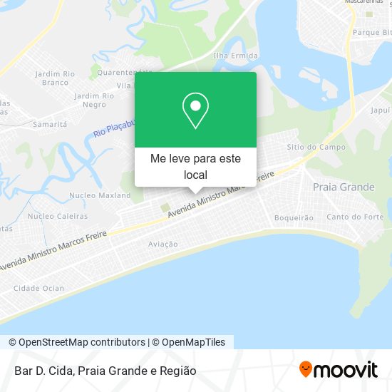 Bar D. Cida mapa