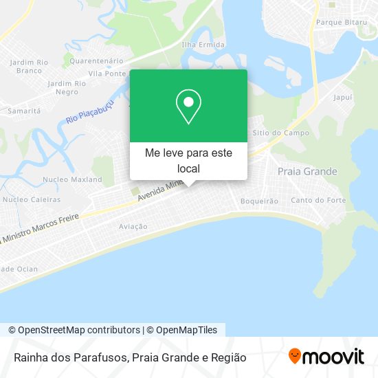Rainha dos Parafusos mapa