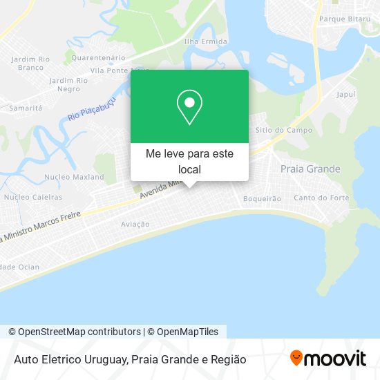 Auto Eletrico Uruguay mapa