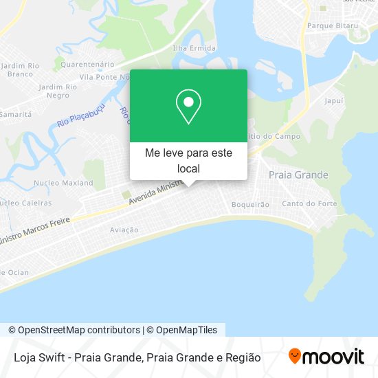 Loja Swift - Praia Grande mapa