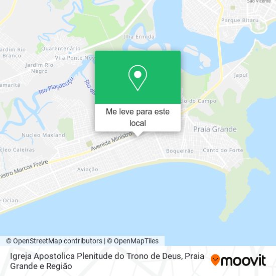Igreja Apostolica Plenitude do Trono de Deus mapa