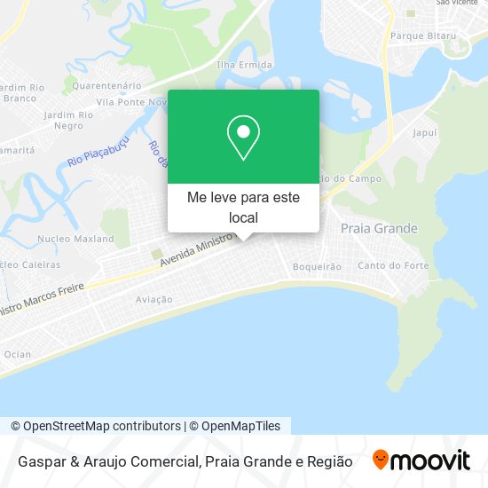 Gaspar & Araujo Comercial mapa