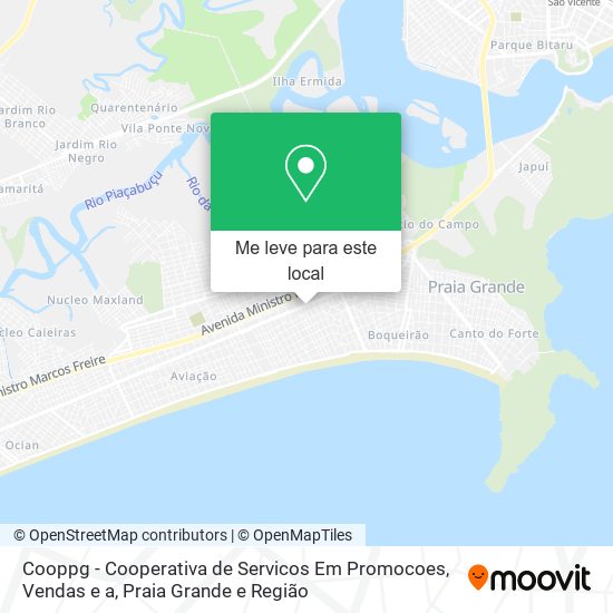 Cooppg - Cooperativa de Servicos Em Promocoes, Vendas e a mapa