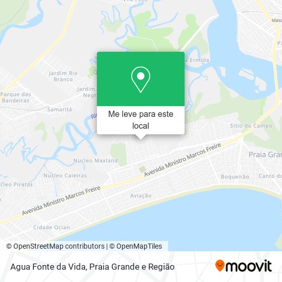 Agua Fonte da Vida mapa