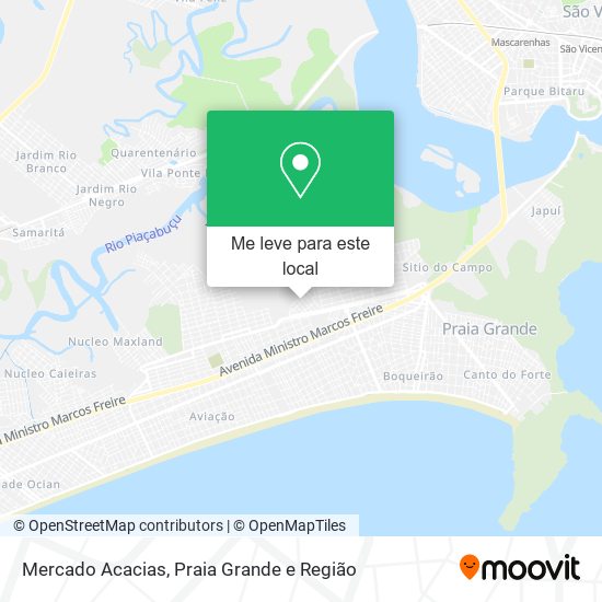 Mercado Acacias mapa